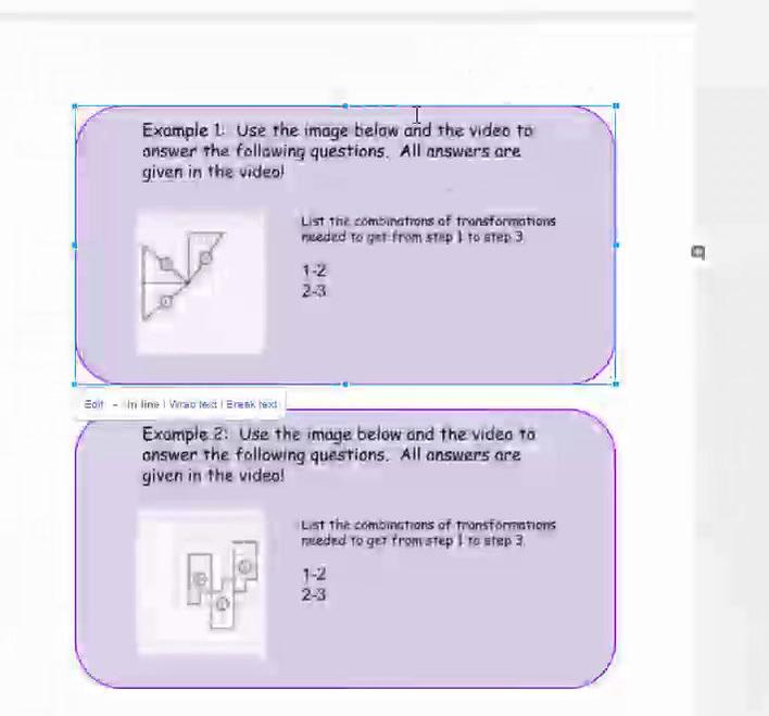 Combination of transformations
