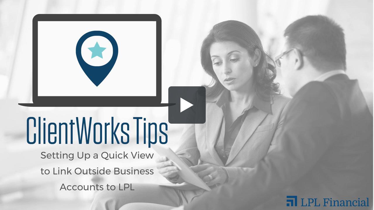 ClientWorks Tip: Setting up a Quick View to Link Outside Business ...