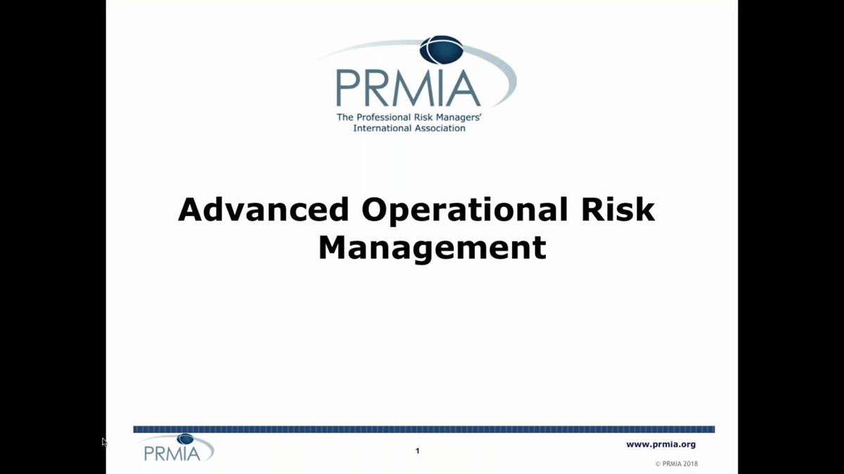 Advanced Operational Risk Management - Risk Appetite