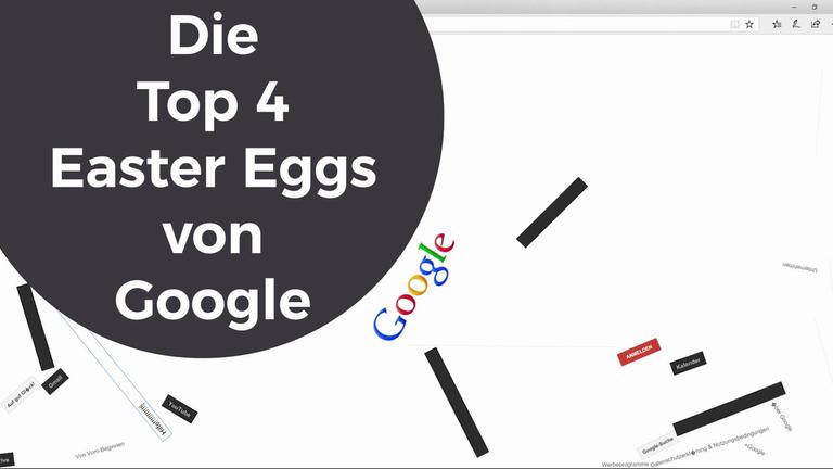 Die Top 4 Easter Eggs von Google