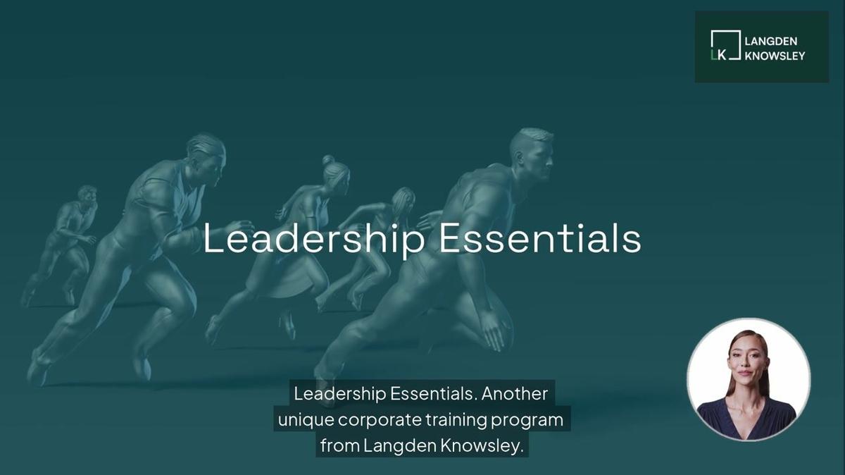 Leadership Essentials. Another program from Langden Knowsley.