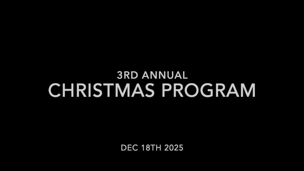Christmas Program 2025