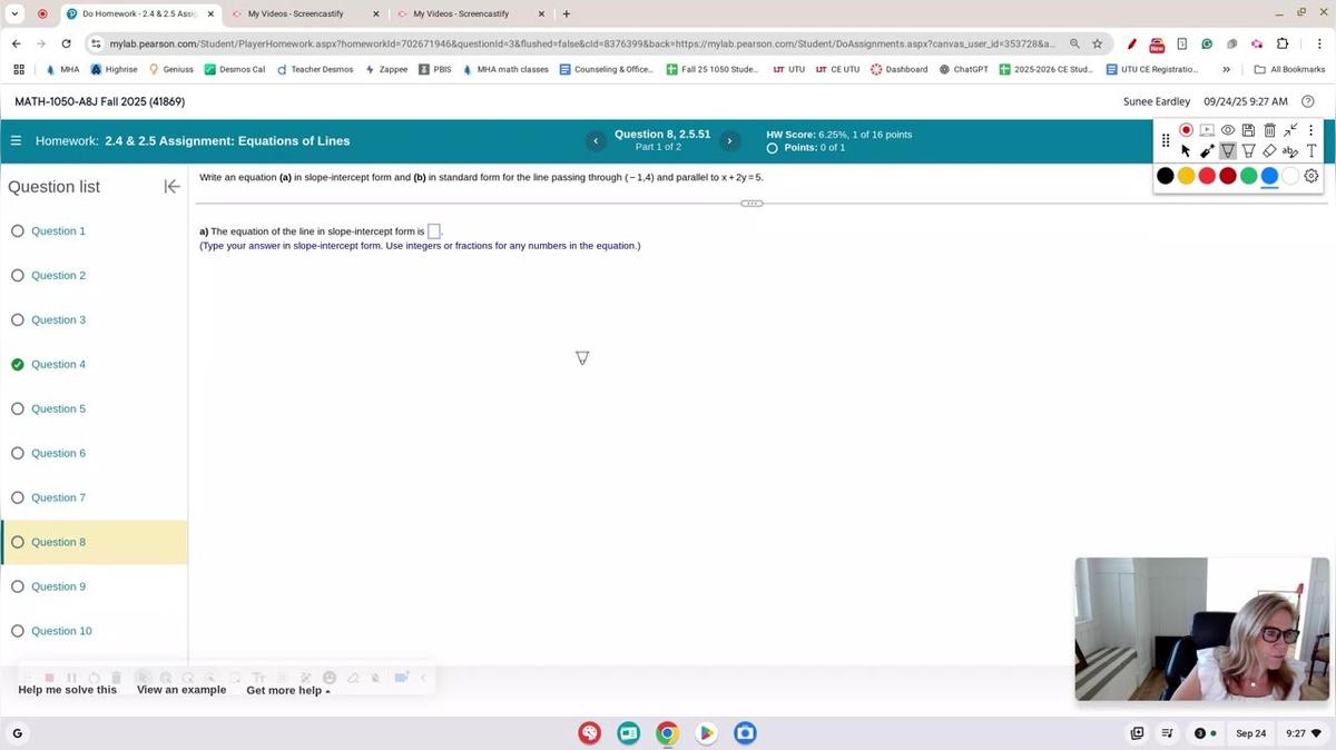 Math 1050 2.4 &amp;2.5 #8