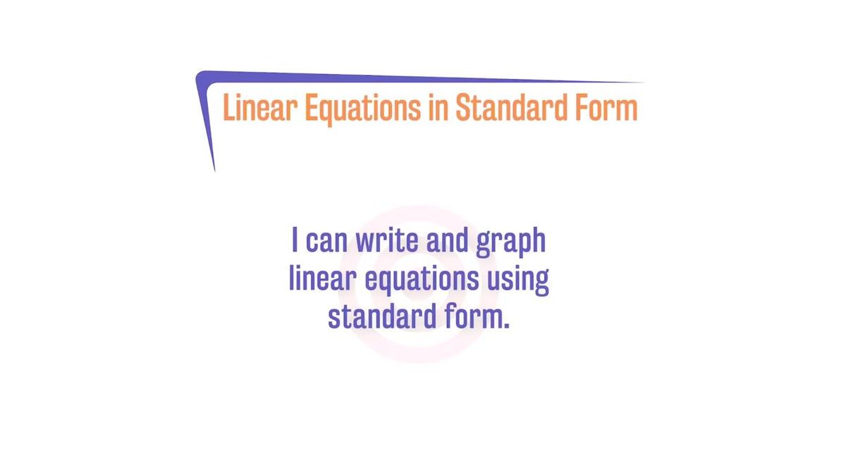 FL27SP A1.3.4 Linear Equations in Standard Form