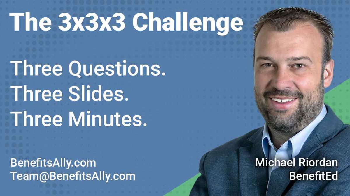 BenefitEd - 3x3x3 Challenge With Mike Riordan