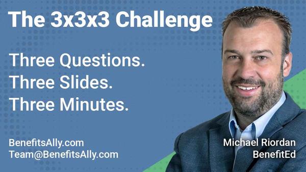 BenefitEd - 3x3x3 Challenge With Mike Riordan