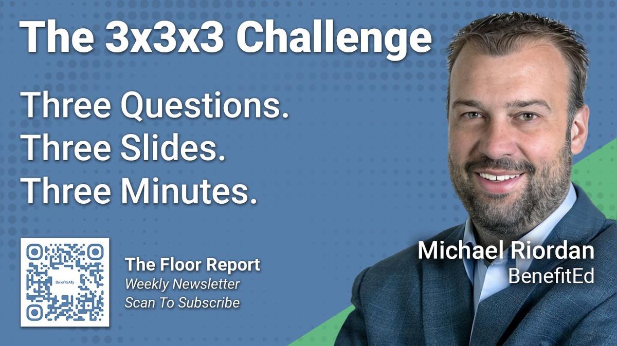 BenefitEd - 3x3x3 Challenge With Mike Riordan