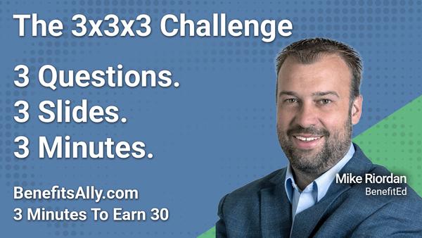 BenefitEd - 3x3x3 Challenge With Mike Riordan
