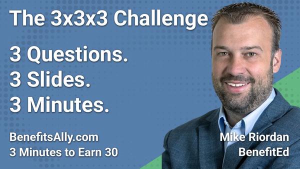 BenefitEd - 3x3x3 Challenge With Mike Riordan
