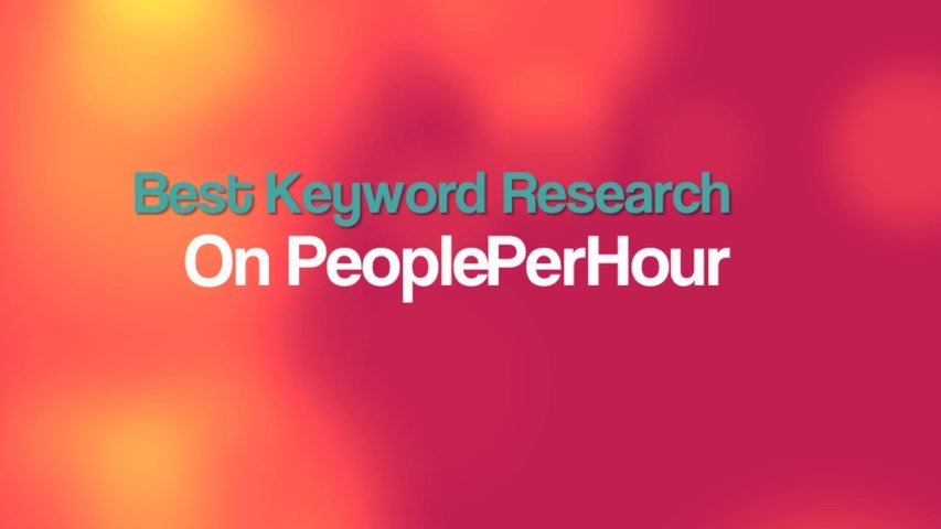 Do MANUAL indepth SEO keyword research and send you a detailed report