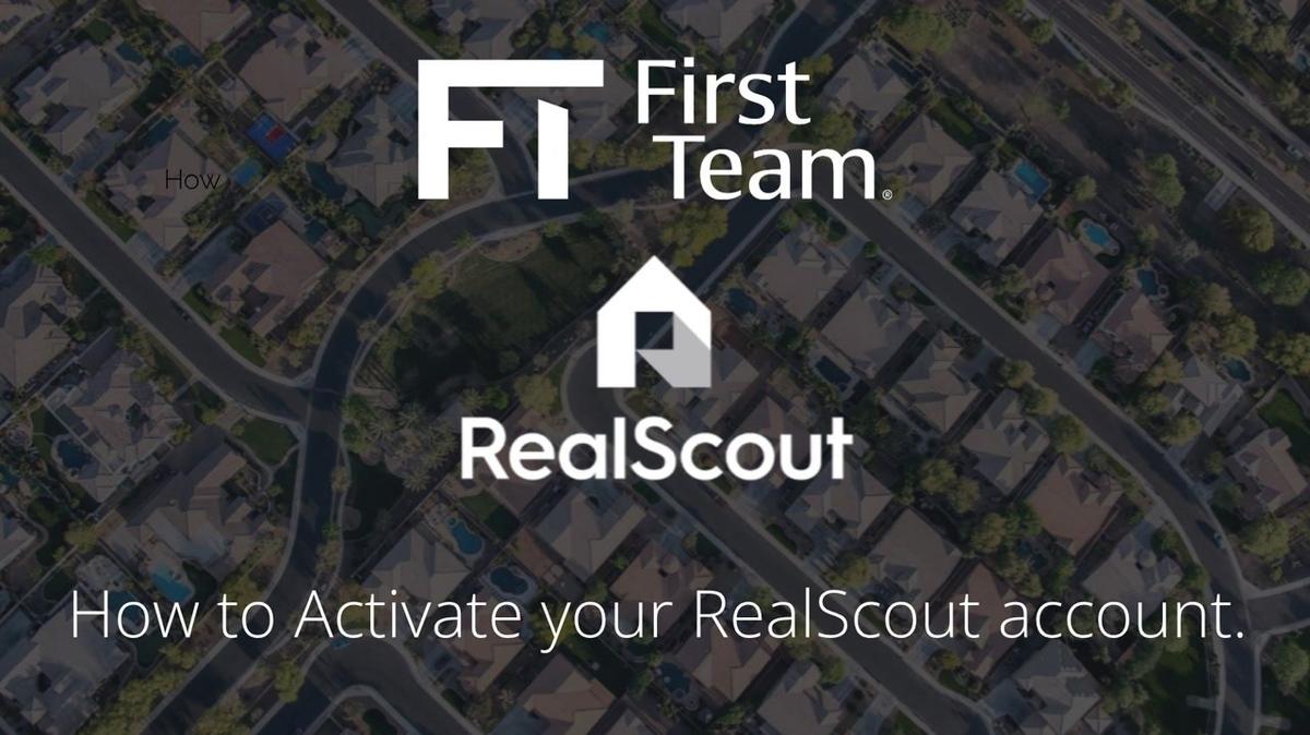 5 Activating your RealScout Account