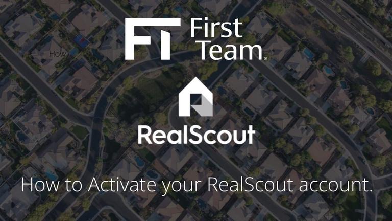 5 Activating your RealScout Account