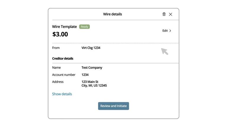 BBOB08 – Managing and Initiating Wire Payments
