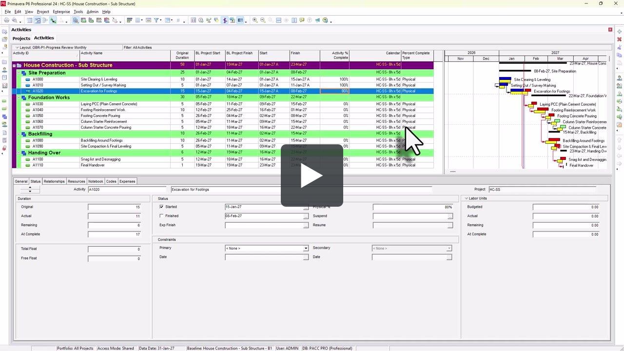 Free-P6-1130-Printing Layouts and Reports in Primavera P6 | FK Engineering