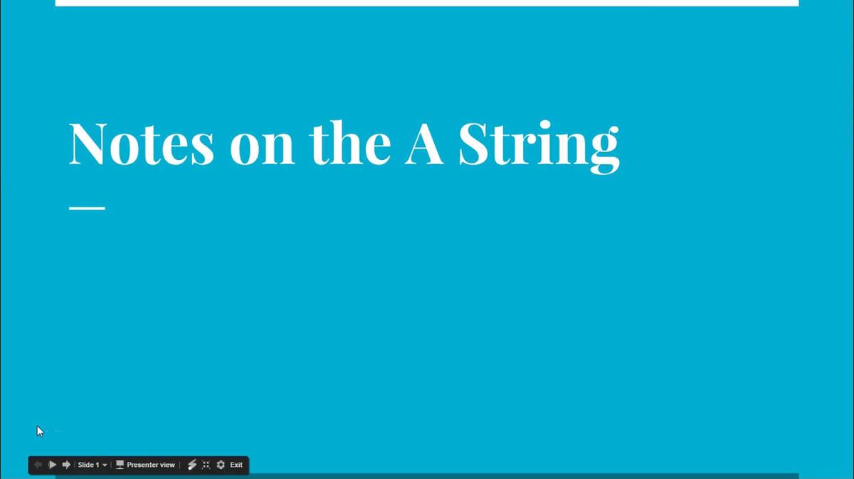 Week 6- Notes of the A String.mp4