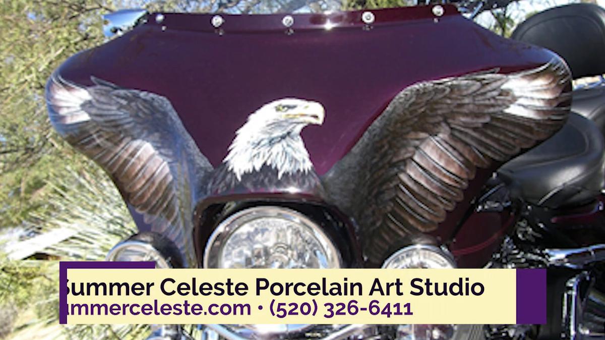 Tile Artist in Tucson AZ, Summer Celeste Porcelain Art Studio