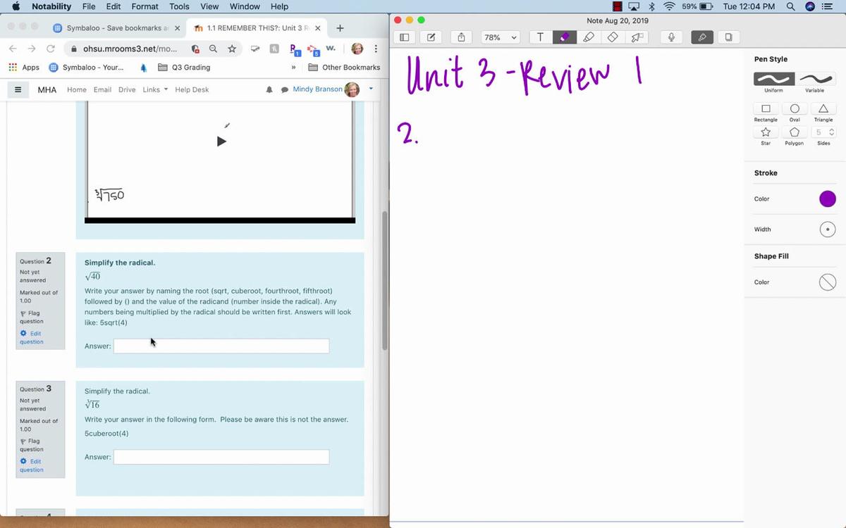 Unit 3 Review 1 HH