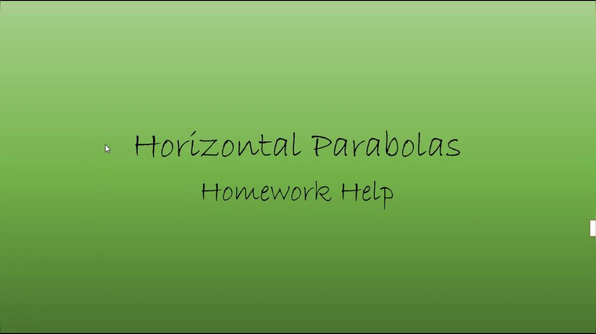 Precalc Horizontal Parabolas Homework Help.mp4