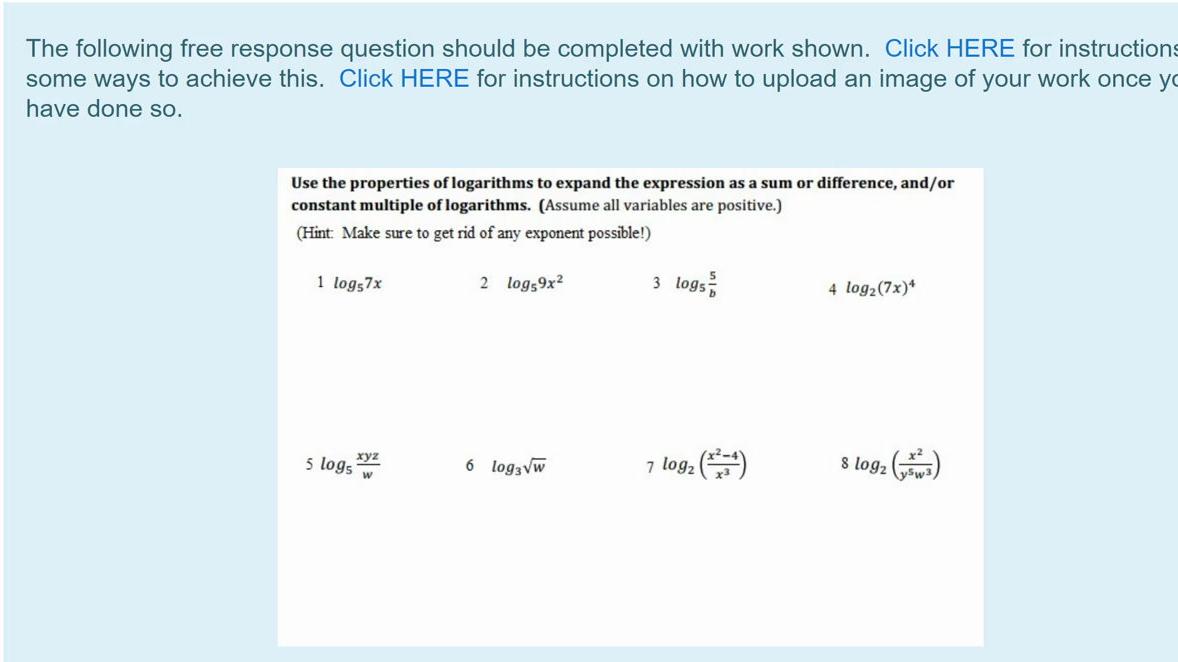 Homework Help Logarithmic Properties #8.mp4