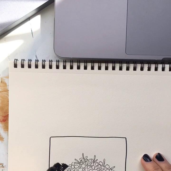 Ink Drawing Sample - Kara Aina