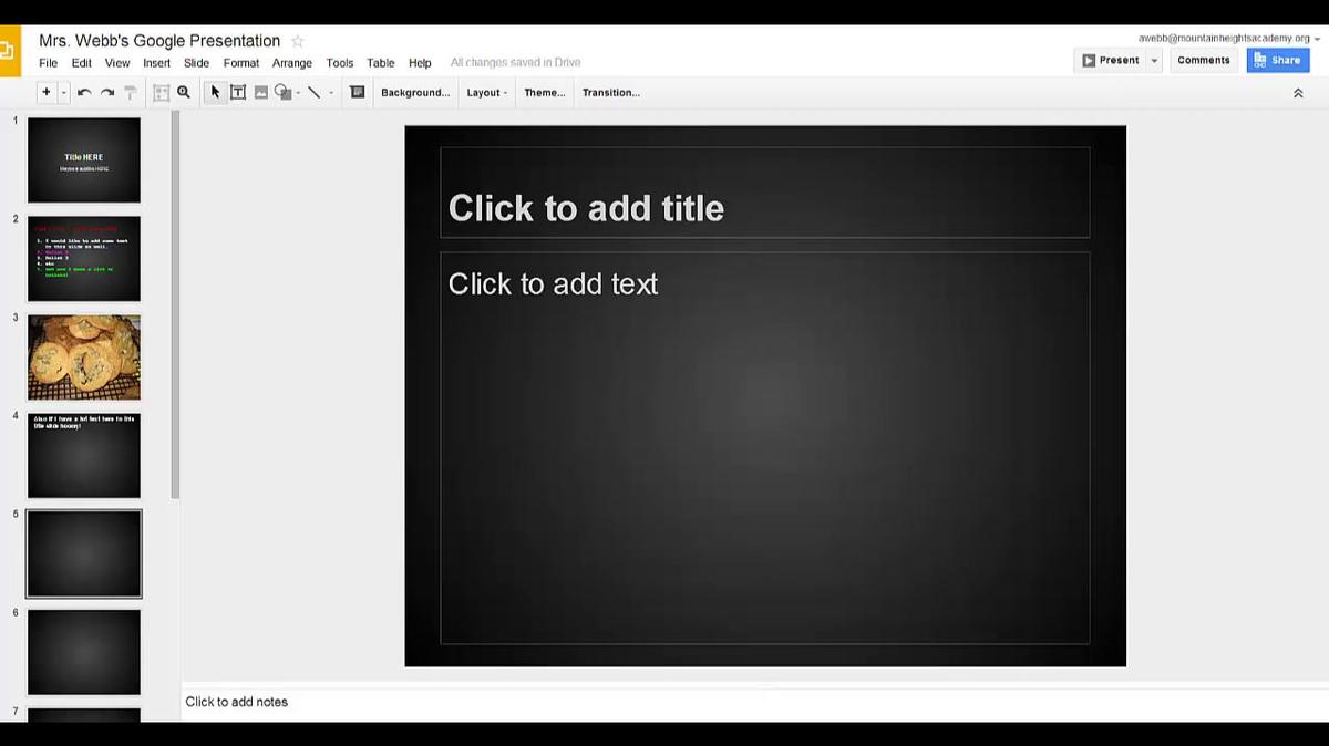 Google Presentations - pictures, shapes, videos, lines and text boxes.mp4