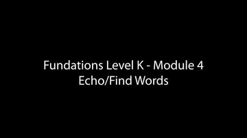 Echo/Find Words (4:29)