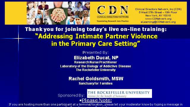 Addressing Intimate Partner Violence