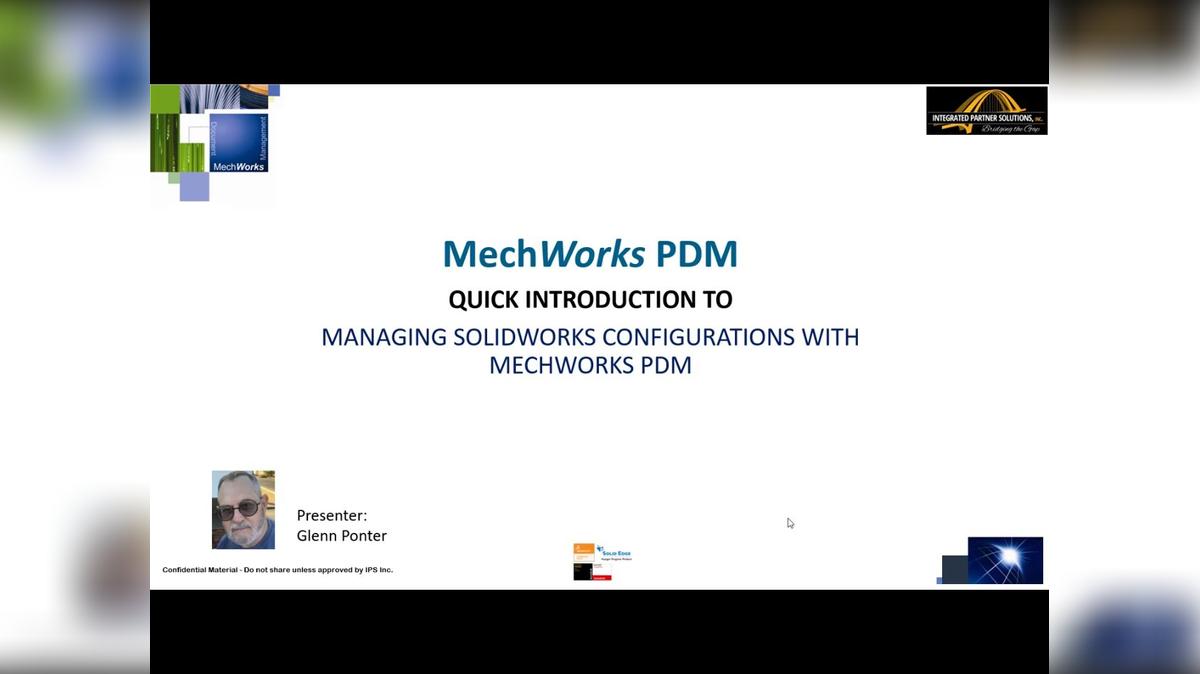 Managing SolidWorks Configurations within MechWorks PDM