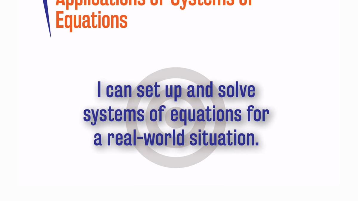 Applications of Systems of Equations