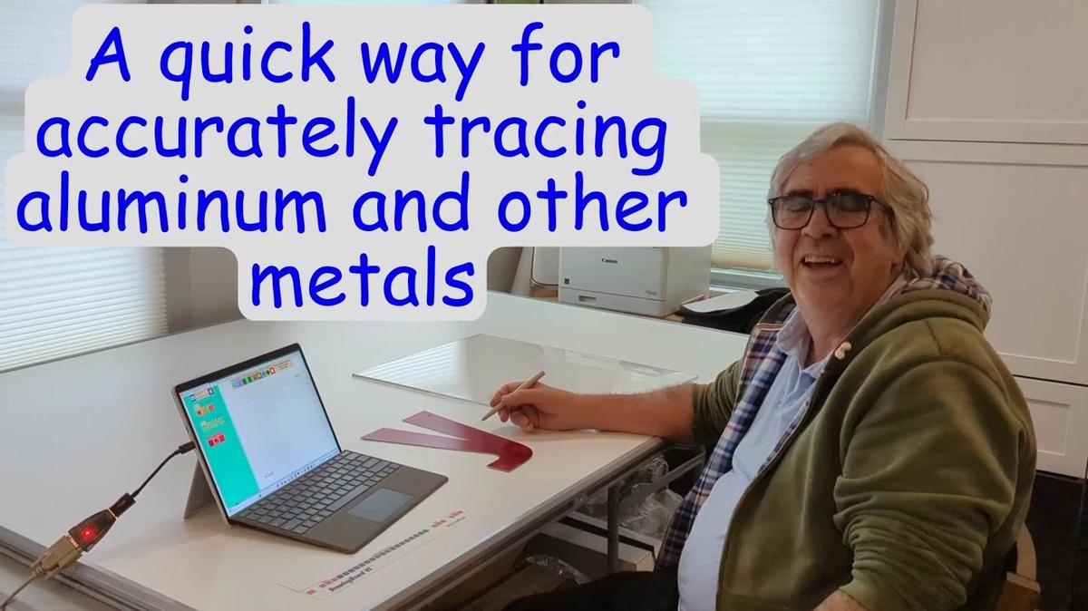 A quick way for accurately tracing aluminum and other metals