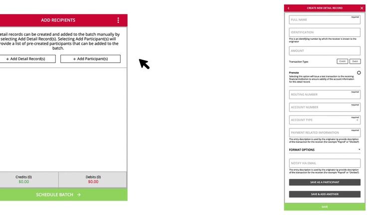 Creating an ACH Batch