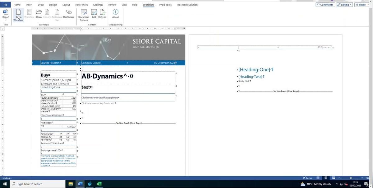 Submit report to peer review