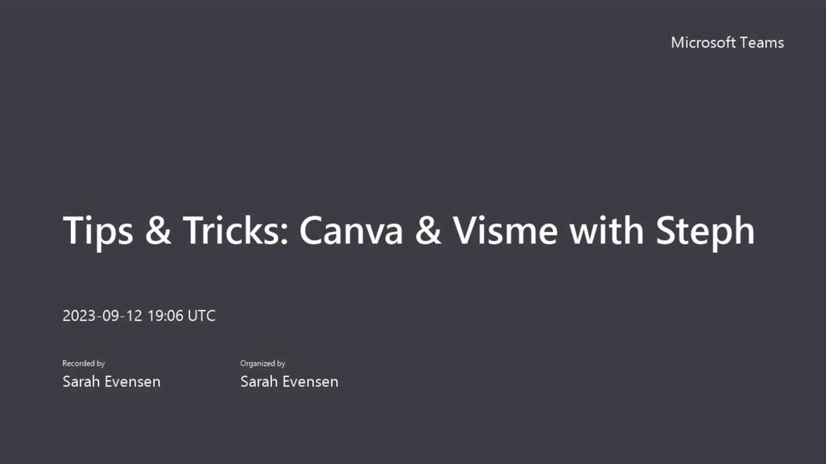 Tips &amp; Tricks: Canva &amp; Visme