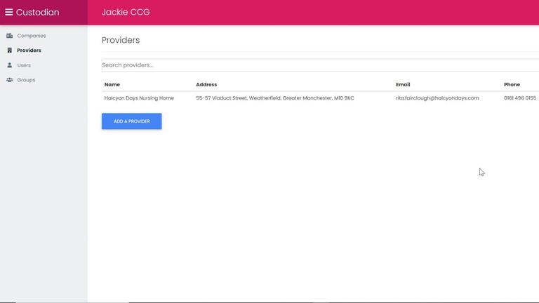 Digital CHC - Provider Contract Management