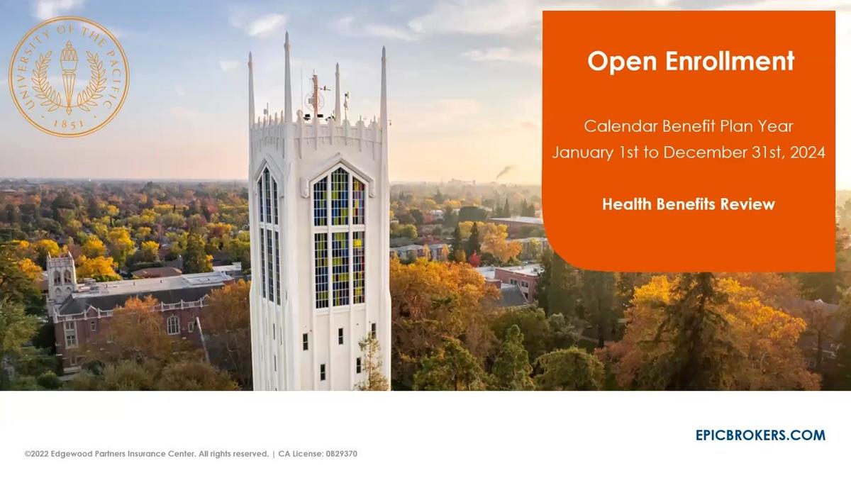 University of the Pacific 2024 OE Meeting 10.25.23