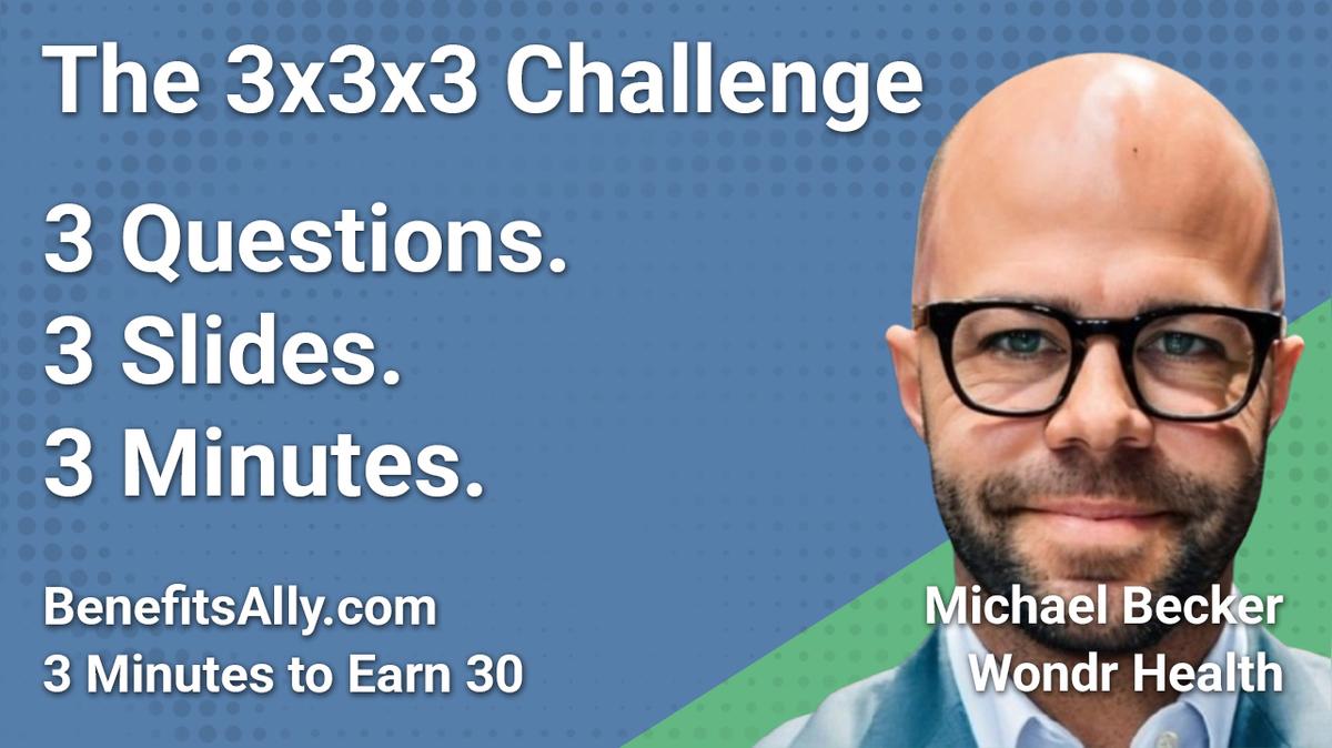 Wondr Health - 3x3x3 Challenge with Michael Becker