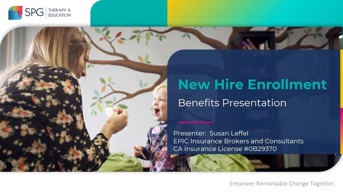 SPG 2023/2024 New Hire Enrollment Benefits Presentation