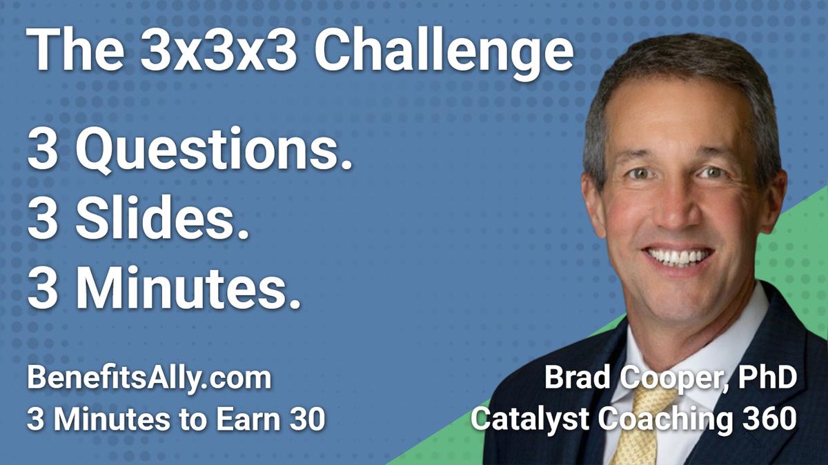 Catalyst Coaching 360 - 3x3x3 Challenge with Brad Cooper, PhD