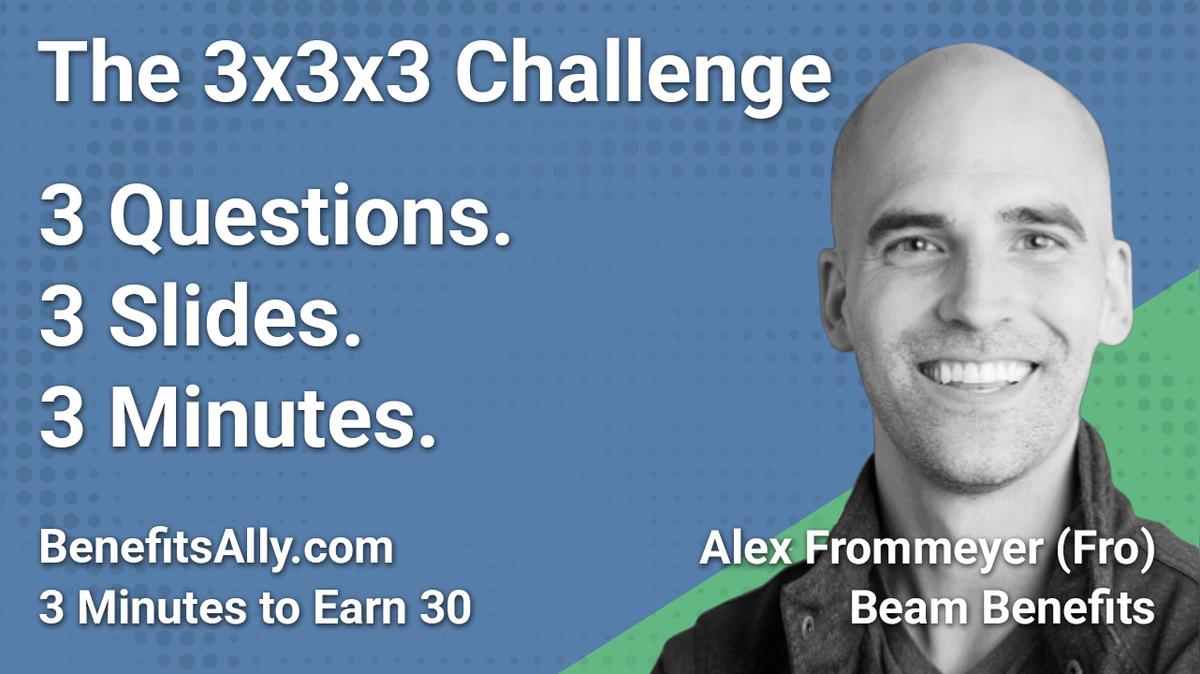 Beam Benefits - 3x3x3 Challenge with Alex Frommeyer (Fro)