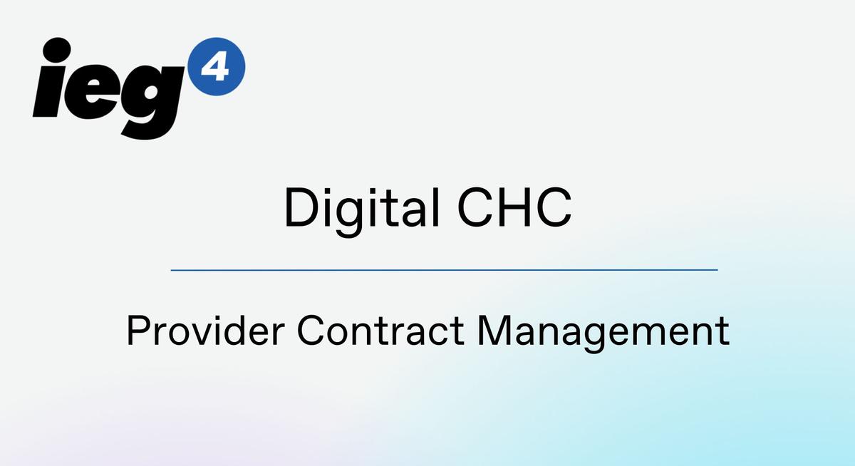 Provider Contract Management