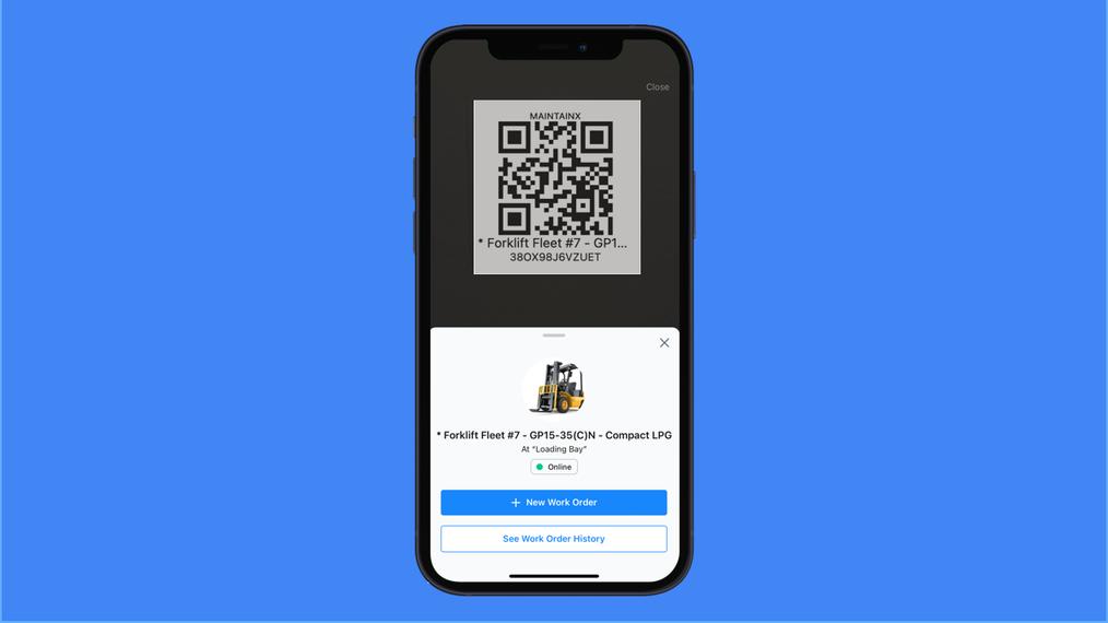 Accessing Work Orders via QR Code