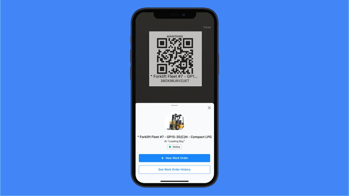 Accessing Work Orders via QR Code