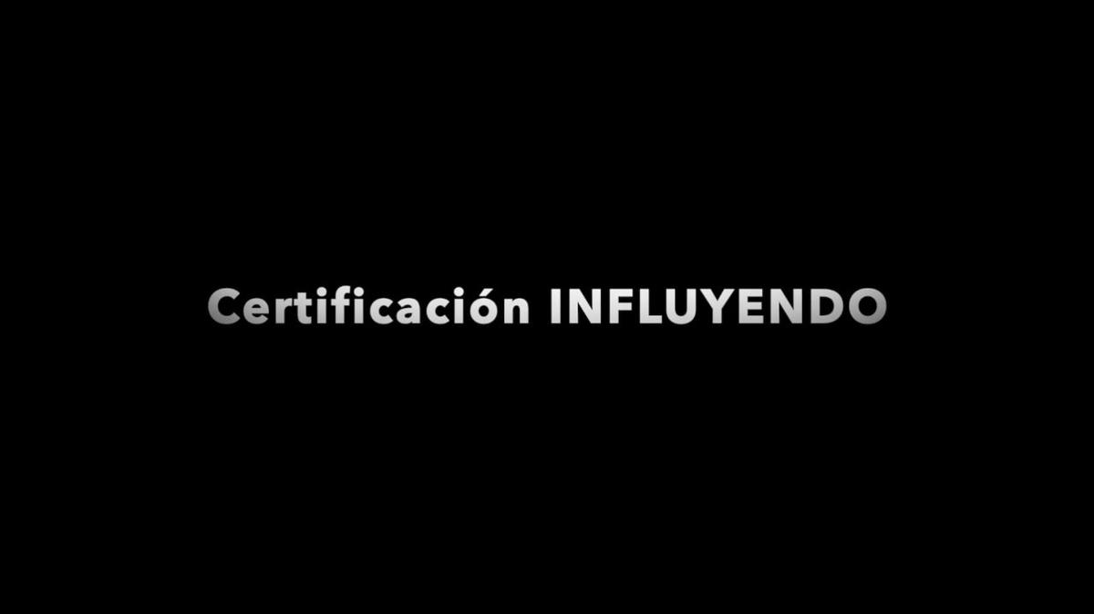 Certificación INFLUYENDO
