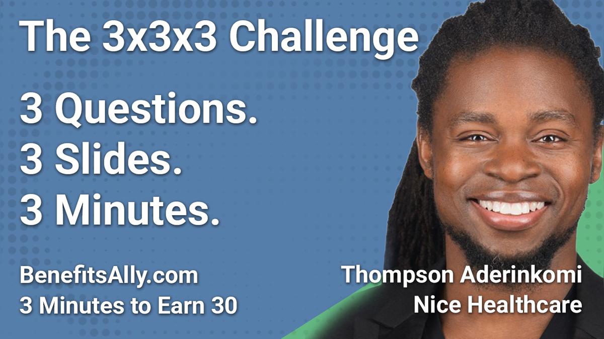 Nice Healthcare - 3x3x3 Challenge with Thompson Aderinkomi