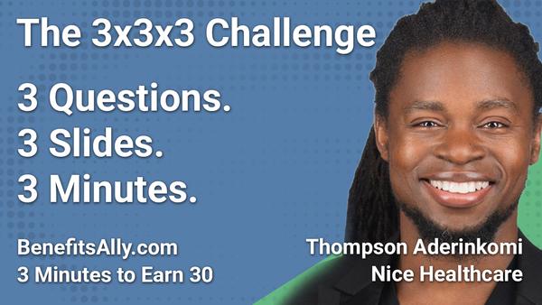 Nice Healthcare - 3x3x3 Challenge with Thompson Aderinkomi