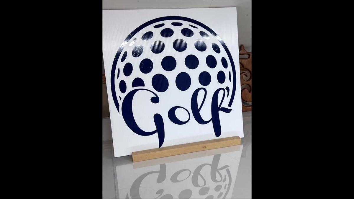 Golf Ball Graphic 9x16 format