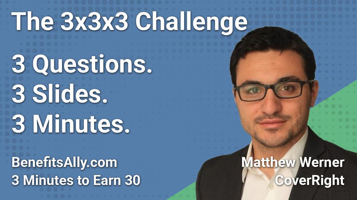 CoverRight - 3x3x3 Challenge With Matthew Werner