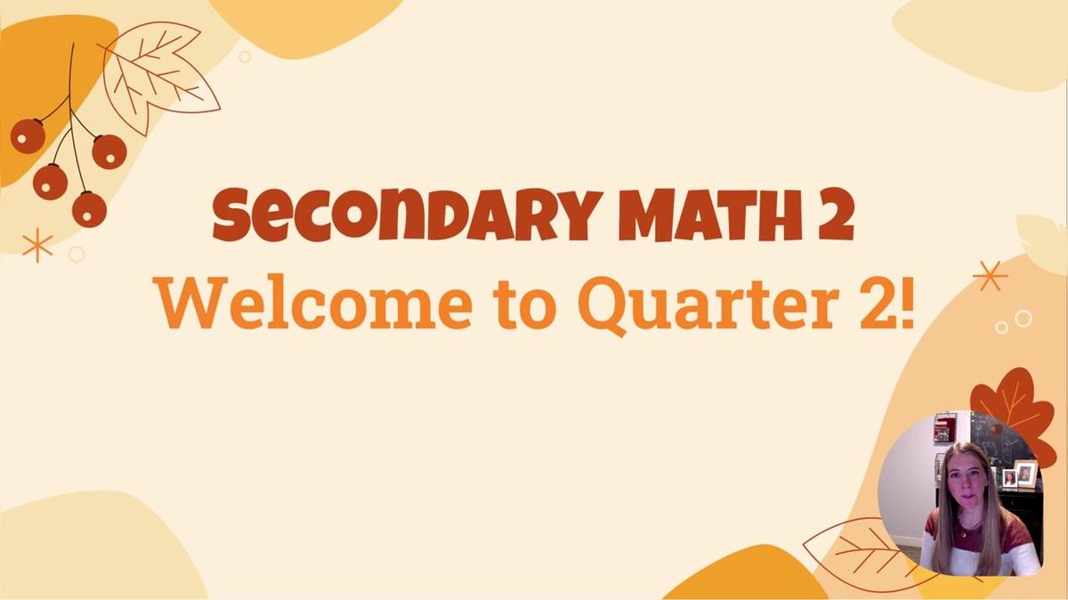 SM2 (sec 1) Q2 W1 Live Session Recording
