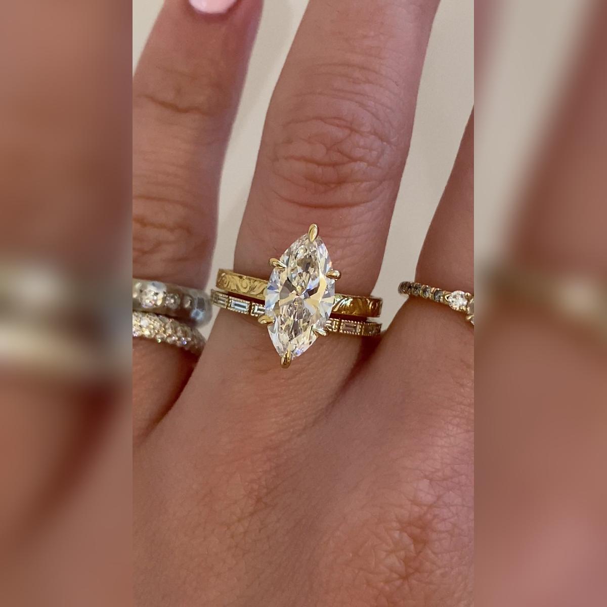 Simone Marquise Wedding Band Pairings