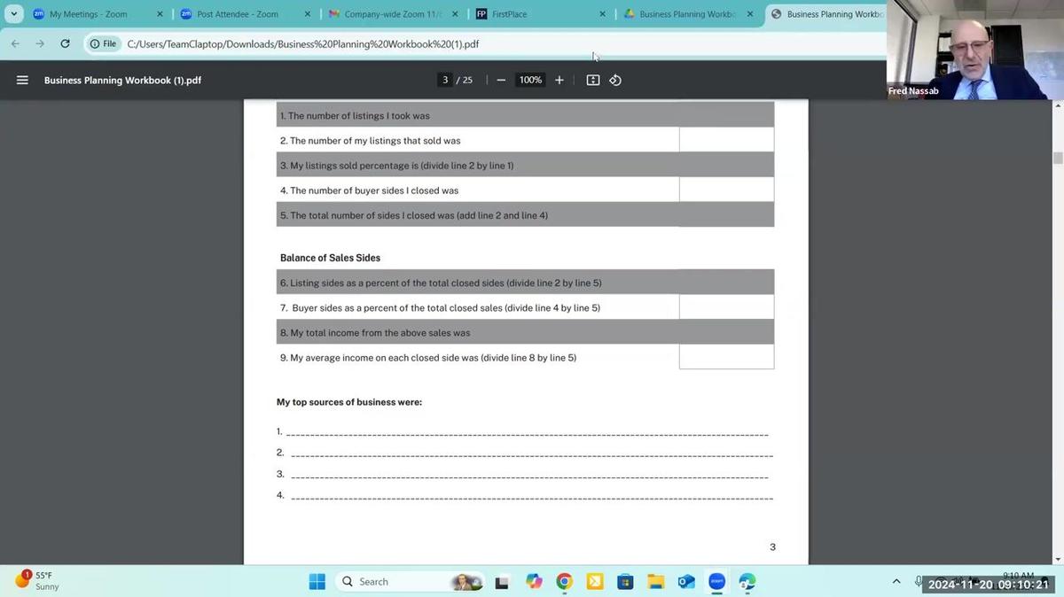 Business Planning w/Fred Nassab (11-20-24)